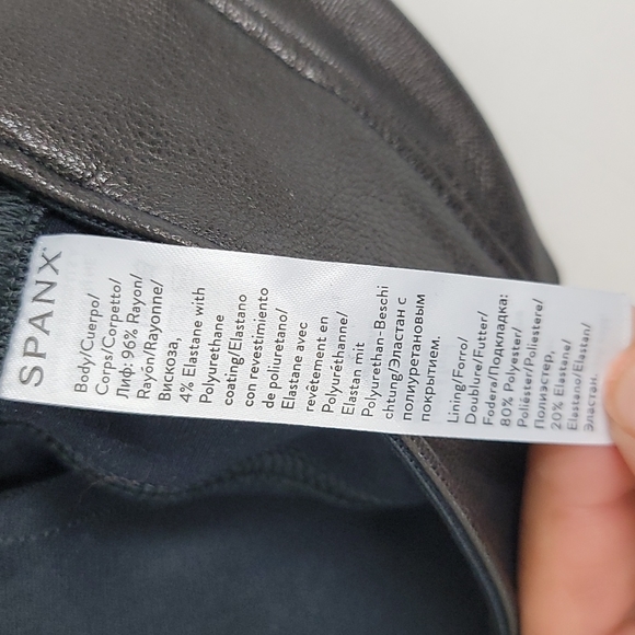 Spanx Leather-Like Ankle Skinny Pant - Picture 9 of 13